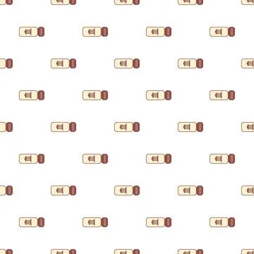 Seamless pattern featuring a stylised ticket icon Illustrazione stock