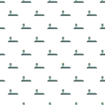 Seamless pattern featuring a weighing industrial platform balance Stock Illustration