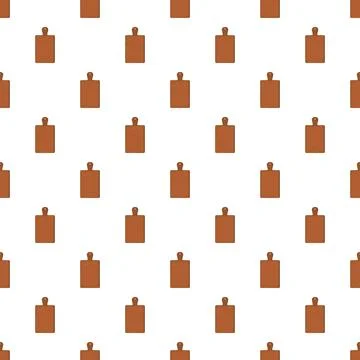 Seamless pattern featuring wooden kitchen cutting boards Stock Illustration