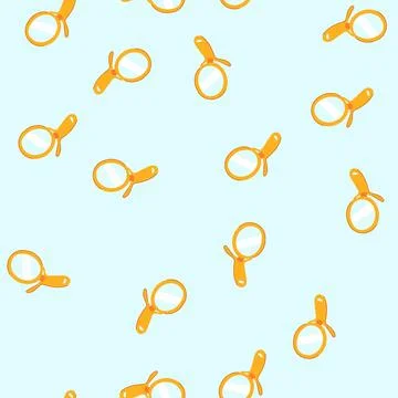Seamless pattern feedback speech therapy mirror cartoon vector Stock Illustration