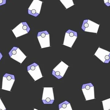 Seamless pattern feeding bottle warmer cartoon vector Stock Illustration