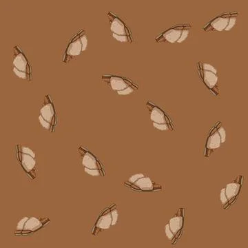 Seamless pattern feet kid slippers cartoon vector Stock Illustration