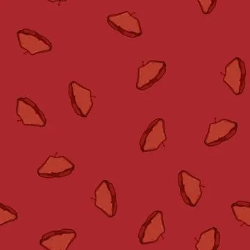 Seamless pattern felt beret cartoon vector Stockillustratie