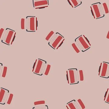 Seamless pattern fertilizer compost bin cartoon vector Stock Illustration