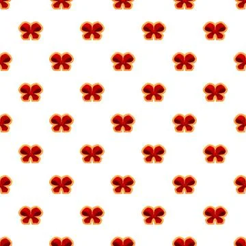 Seamless pattern with festive red ribbon bows 스톡 일러스트