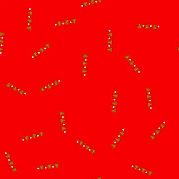 Seamless pattern festive red washi tape featuring christmas tree pattern Illustrazione stock