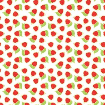 Seamless pattern of fig fruit on white background. Stock Illustration