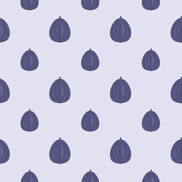 Seamless pattern with fig. Vector illustration. イラスト素材