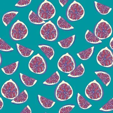 Seamless pattern with figs. Stock Illustration