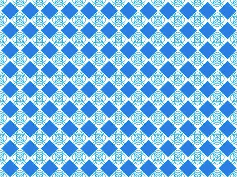 Seamless pattern of figures of arbitrary shape on a white background Arbit... Foto stock