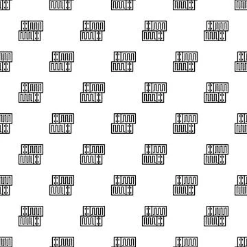 Seamless pattern with file folder archive icons Illustrazione stock