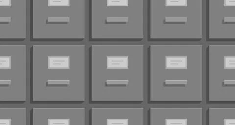 Seamless pattern with Filing cabinets Stock Illustration