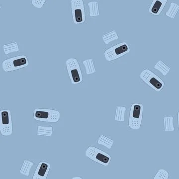 Seamless pattern film web camera cartoon vector 库存插图