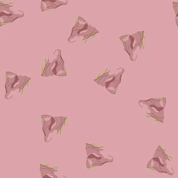 Seamless pattern filter aquarium stone cartoon vector 스톡 일러스트