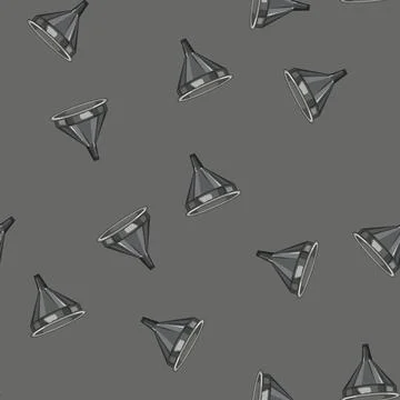 Seamless pattern filter funnel business cartoon vector Illustrazione stock