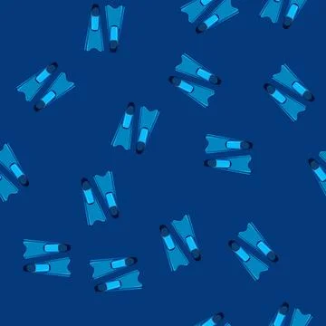 Seamless pattern fin flippers cartoon vector Illustrazione stock