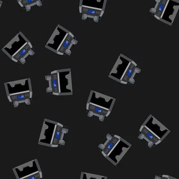 Seamless pattern finance counter machine cartoon vector Illustrazione stock