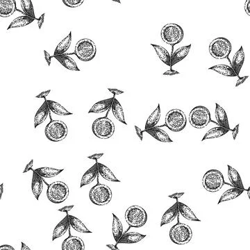 Seamless pattern finance financial growth sketch hand drawn Stock Illustration