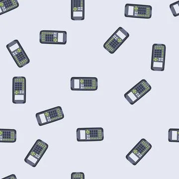 Seamless pattern finance graphing calculator cartoon vector Illustrazione stock