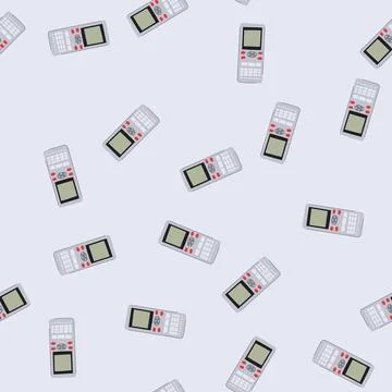 Seamless pattern financial graphing calculator cartoon vector Illustrazione stock