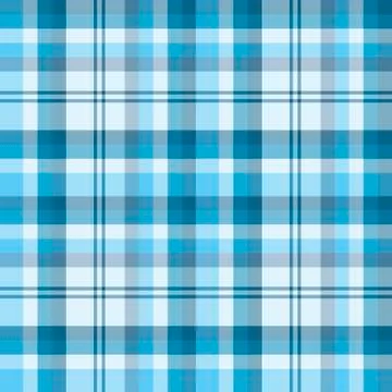 Seamless pattern in fine creative blue colors for plaid, fabric, textile, Stockillustratie