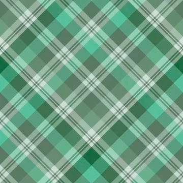 Seamless pattern in fine discreet green and grey colors for plaid, fabric, Illustrazione stock