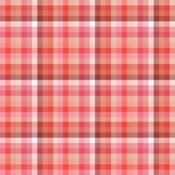 Seamless pattern in fine festive pink, orange and red colors for plaid, Stock Illustration