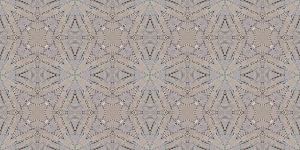 Seamless pattern of fine gray texture. Mosaic kaleidoscope Stock Illustration