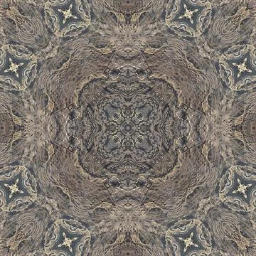 Seamless pattern of fine gray texture. Mosaic kaleidoscope Stock Illustration