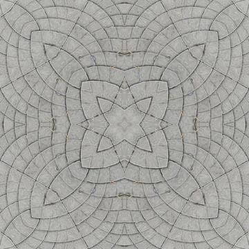 Seamless pattern of fine gray texture. Mosaic kaleidoscope Stock Illustration