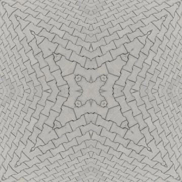 Seamless pattern of fine gray texture. Mosaic kaleidoscope Stock Illustration