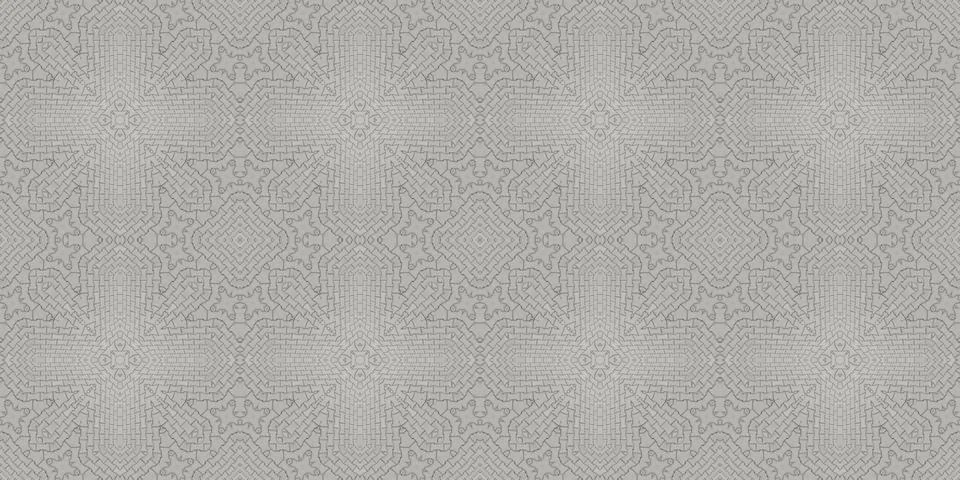 Seamless pattern of fine gray texture. Mosaic kaleidoscope Stock Illustration