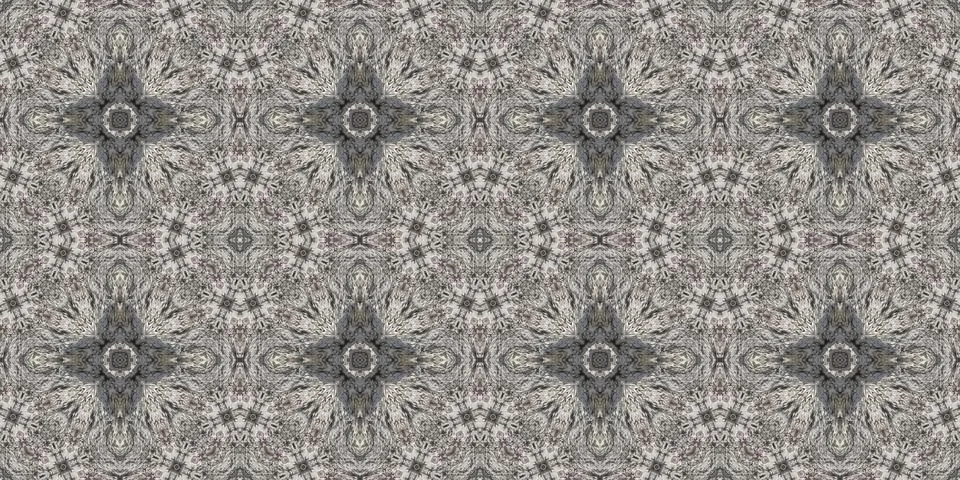 Seamless pattern of fine gray texture. Mosaic kaleidoscope Stock Illustration