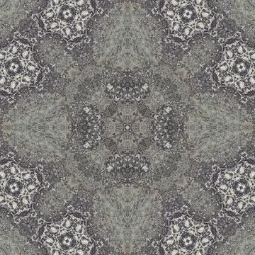 Seamless pattern of fine gray texture. Mosaic kaleidoscope Stock Illustration
