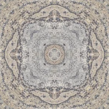 Seamless pattern of fine gray texture. Mosaic kaleidoscope Stock Illustration