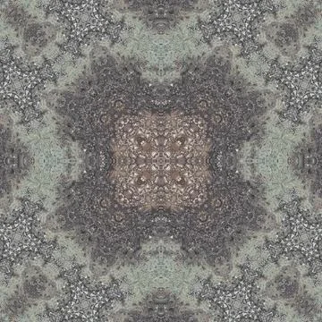 Seamless pattern of fine gray texture. Mosaic kaleidoscope Stock Illustration