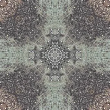 Seamless pattern of fine gray texture. Mosaic kaleidoscope Stock Illustration