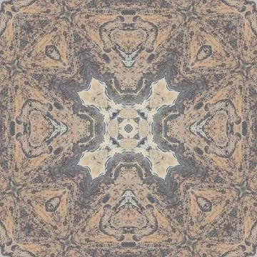 Seamless pattern of fine gray texture. Mosaic kaleidoscope Stock Illustration