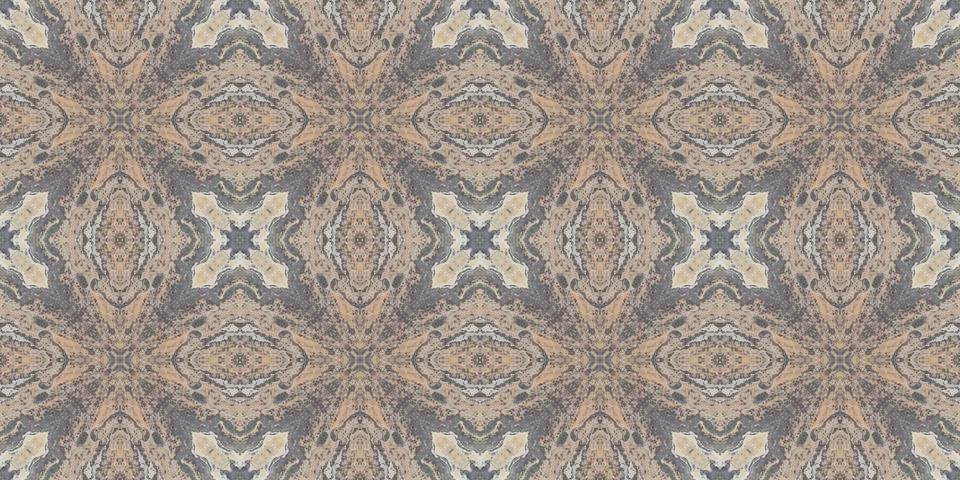 Seamless pattern of fine gray texture. Mosaic kaleidoscope Stock Illustration