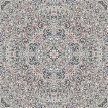 Seamless pattern of fine gray texture. Mosaic kaleidoscope Stock Illustration
