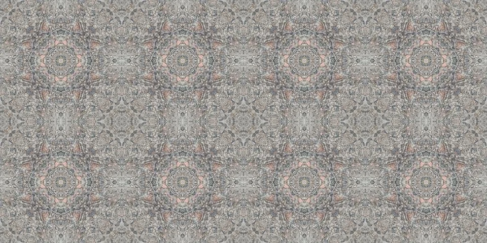 Seamless pattern of fine gray texture. Mosaic kaleidoscope Stock Illustration