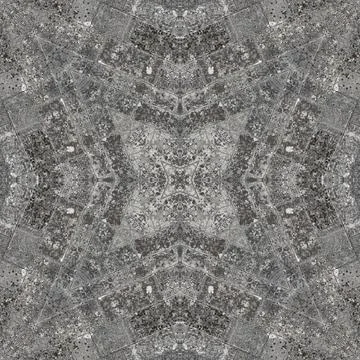 Seamless pattern of fine gray texture. Mosaic kaleidoscope Stock Illustration