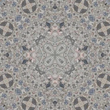 Seamless pattern of fine gray texture. Mosaic kaleidoscope Stock Illustration