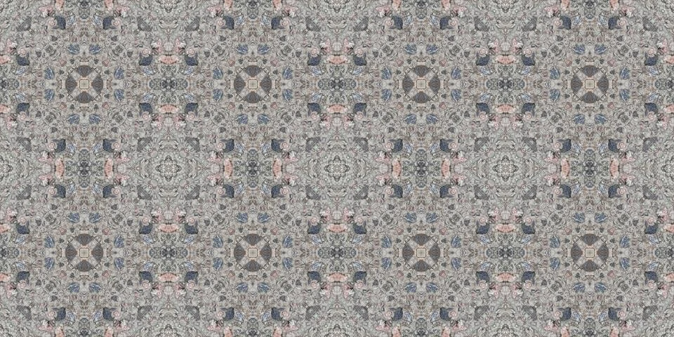 Seamless pattern of fine gray texture. Mosaic kaleidoscope Stock Illustration