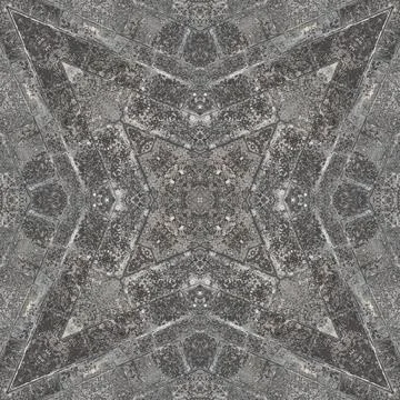 Seamless pattern of fine gray texture. Mosaic kaleidoscope Stock Illustration