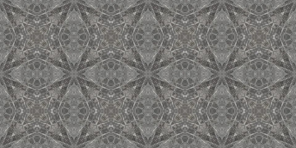 Seamless pattern of fine gray texture. Mosaic kaleidoscope Stock Illustration