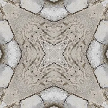 Seamless pattern of fine gray texture. Mosaic kaleidoscope Stock Illustration