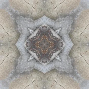 Seamless pattern of fine gray texture. Mosaic kaleidoscope Stock Illustration