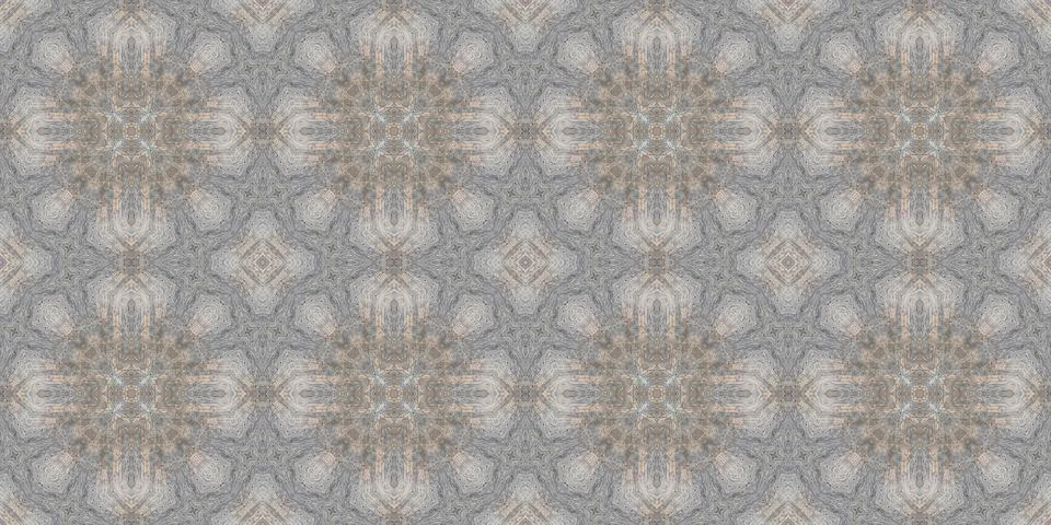 Seamless pattern of fine gray texture. Mosaic kaleidoscope Stock Illustration