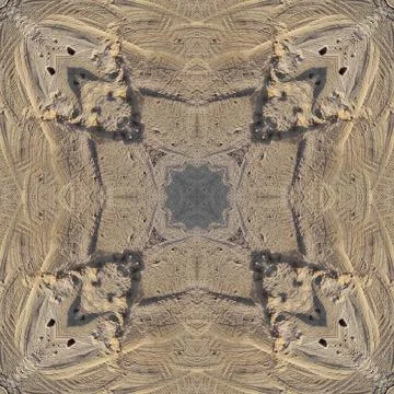 Seamless pattern of fine gray texture. Mosaic kaleidoscope Stock Illustration